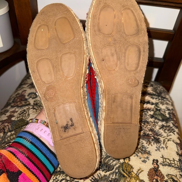 BODEN Violette Espadrilles in Chambray and Red Pop Ric Rac, sz 36 EU - Picture 15 of 16